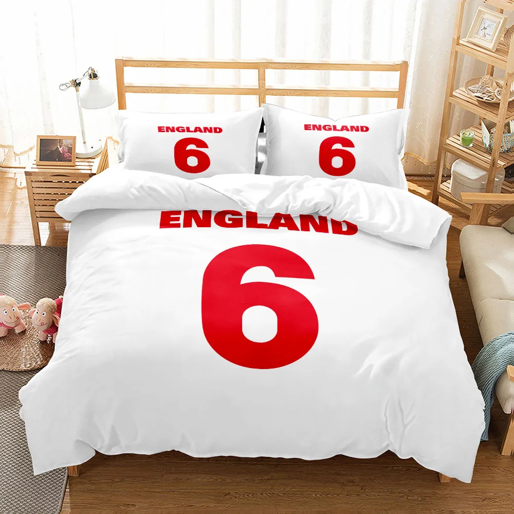 National Soccer Team Core Player Number Duvet Cover Set EU Single Double King US Twin Full Queen Size  Bedclothes 