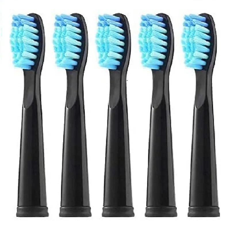 Fairywill FW-507 508 515 551 917 959 2011 D1 D3 D7 D8 소프트 듀퐁 브리슬용 교체용 칫솔 헤드 5개