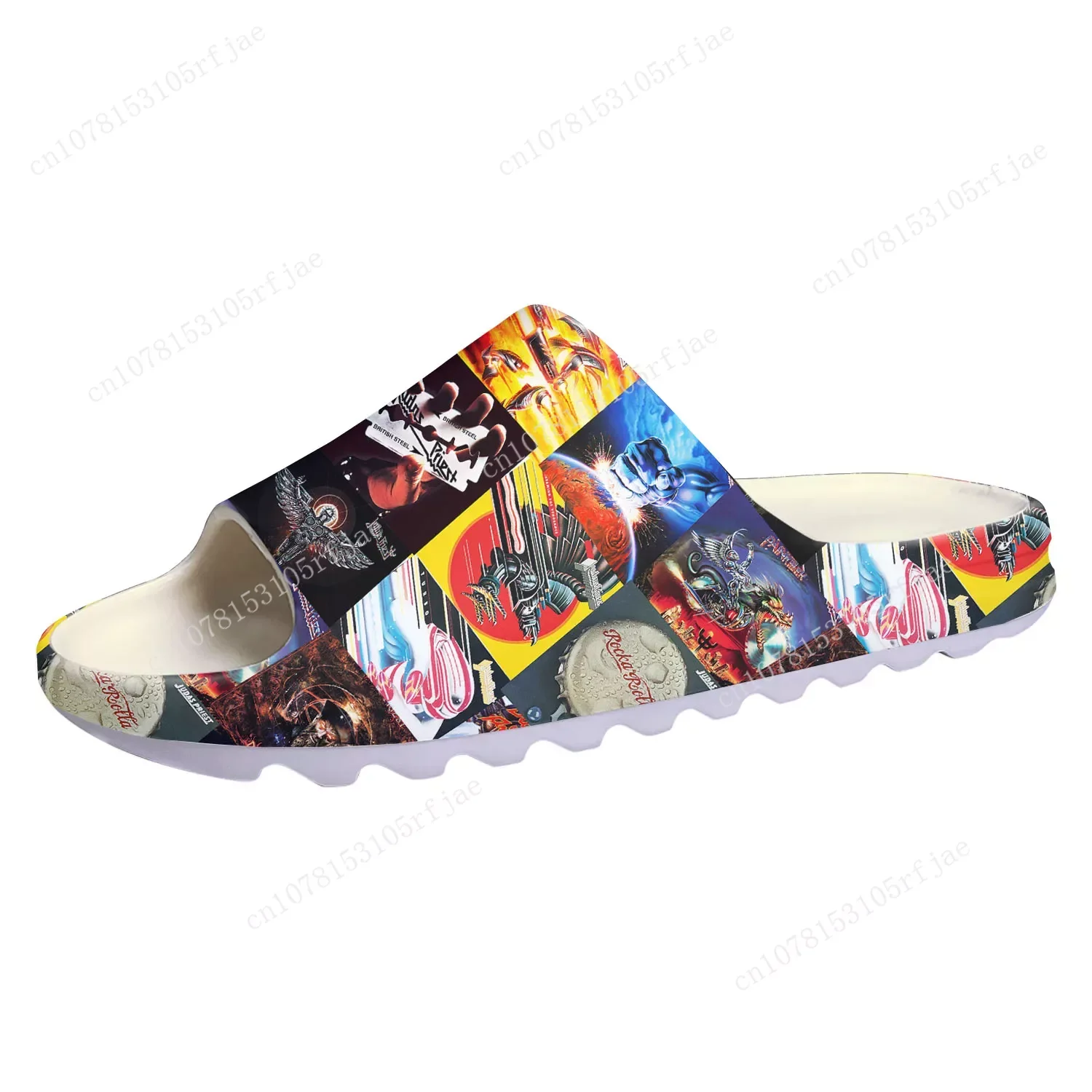 Judas Priest Heavy Metal Rock Band Soft Sole Sllipers Home Clogs Water Shoes Mens Womens Teenager Customize on Shit Sandals