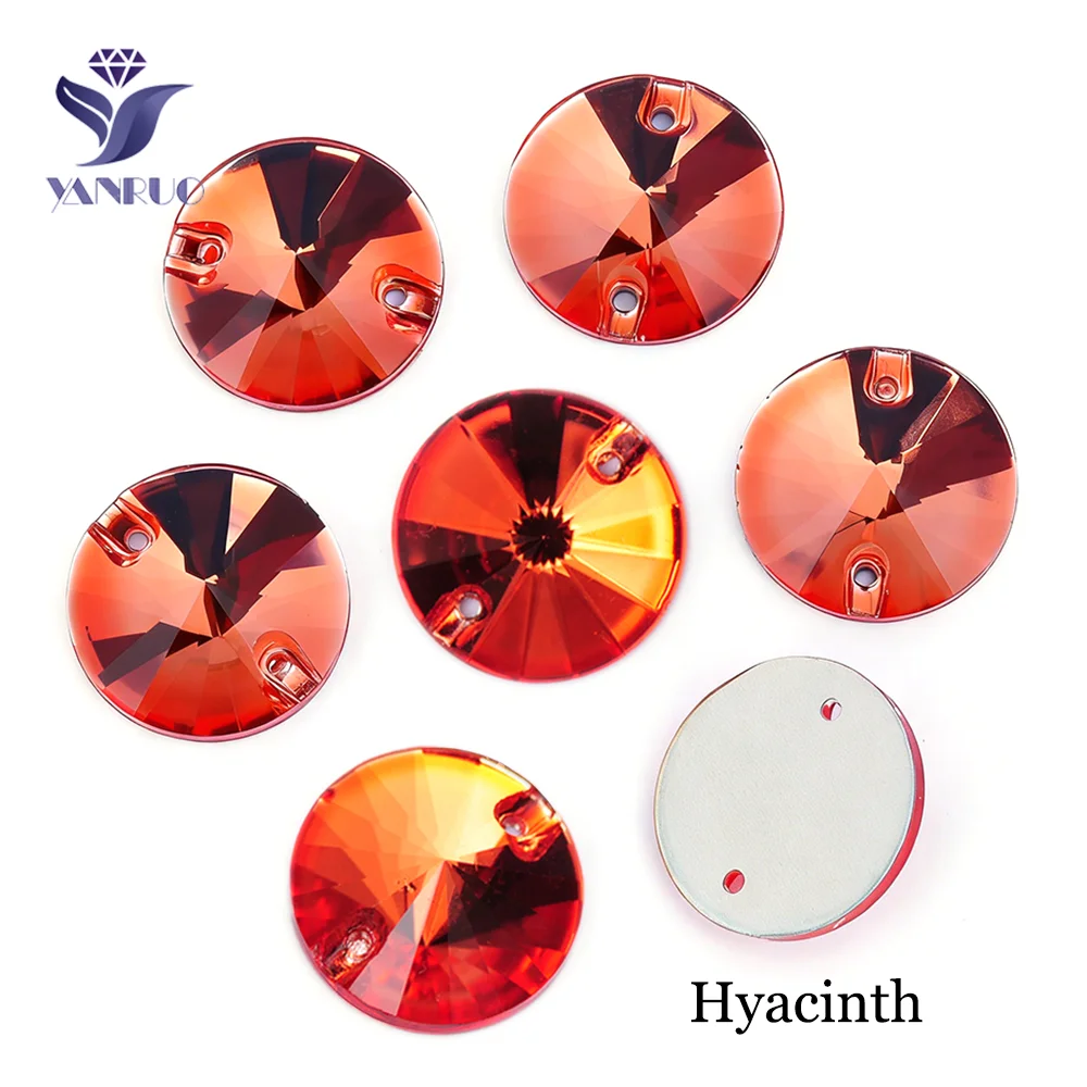 Premium Round Sew-On Rhinestones – Flat Back Glass Stones