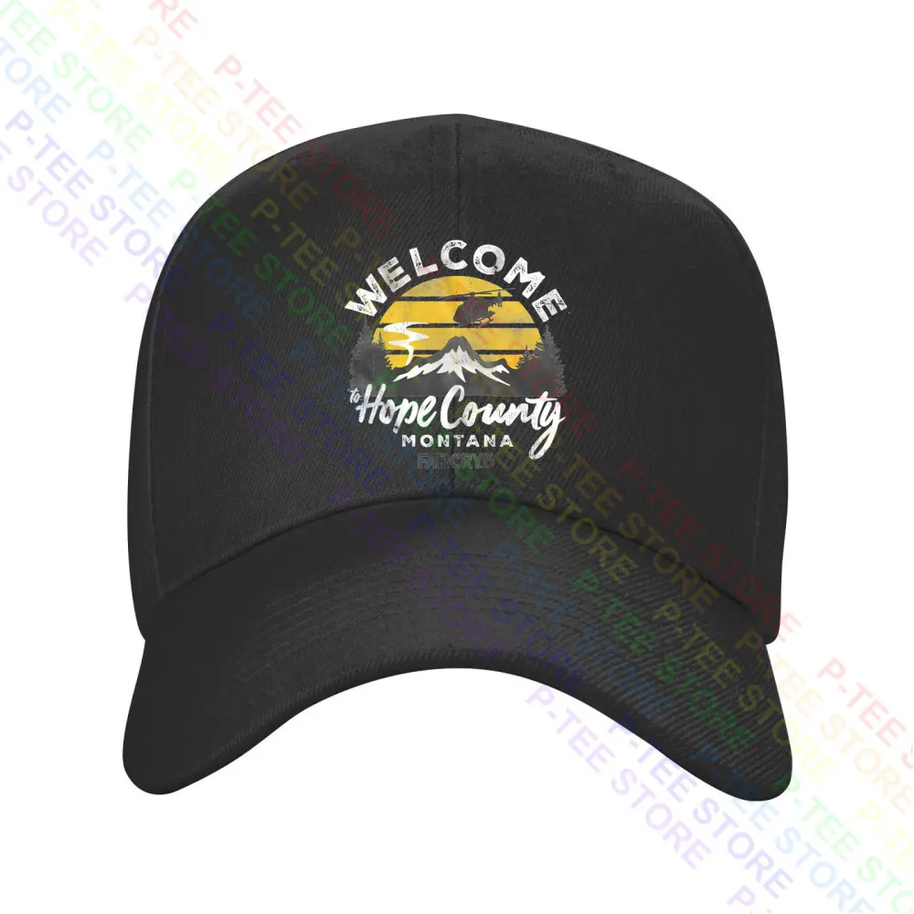 Far Cry 5 Benvenuti A Hope County Montana Logo Berretto Da Baseball Cappellini Snapback Cappello A Secchiello Lavorato A Maglia