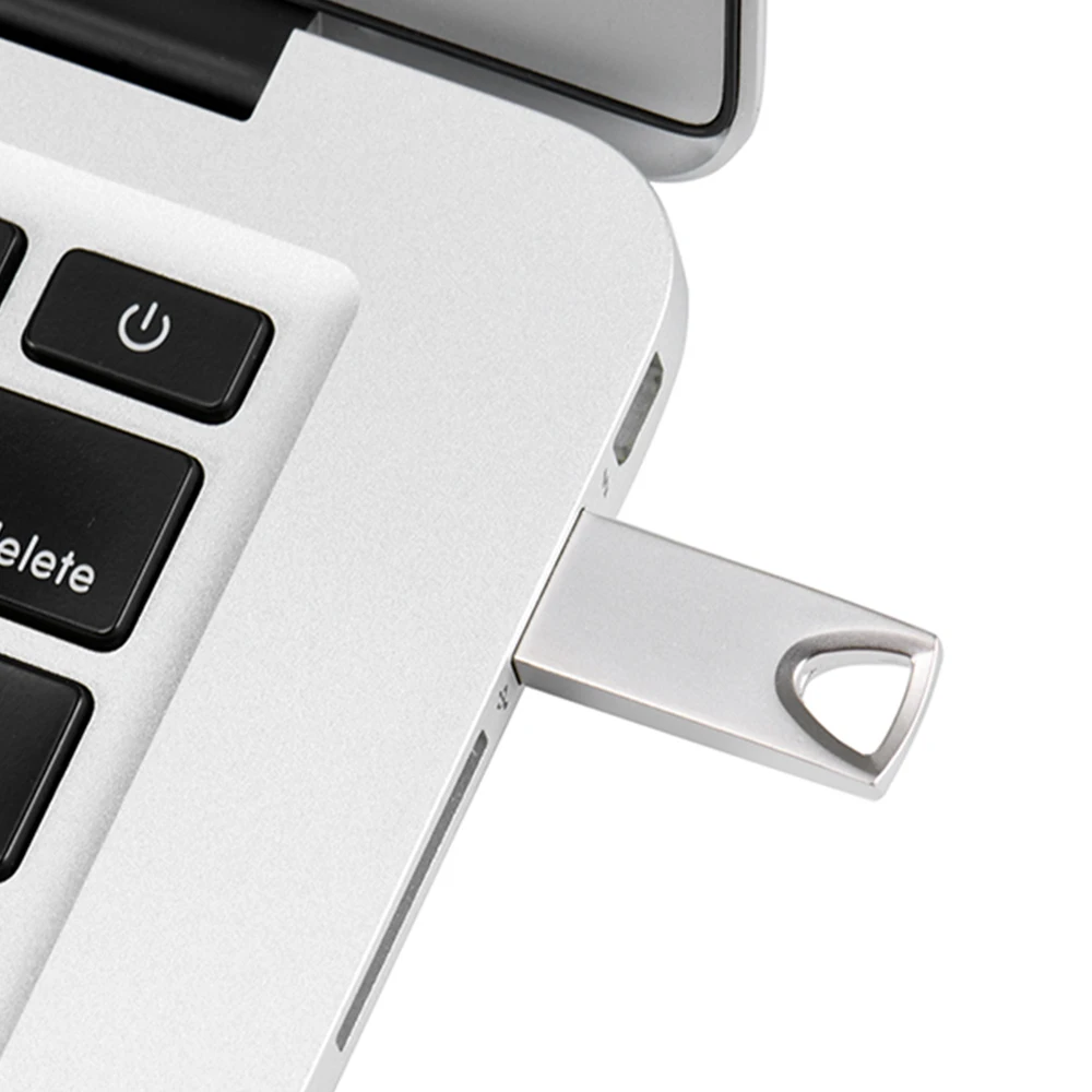 Free Custom Logo Metal Pen Drive 128GB Gift Box Memory Stick 64GB Real Capacity USB Flash Drive 32GB Free Key Chain U Disk 16GB