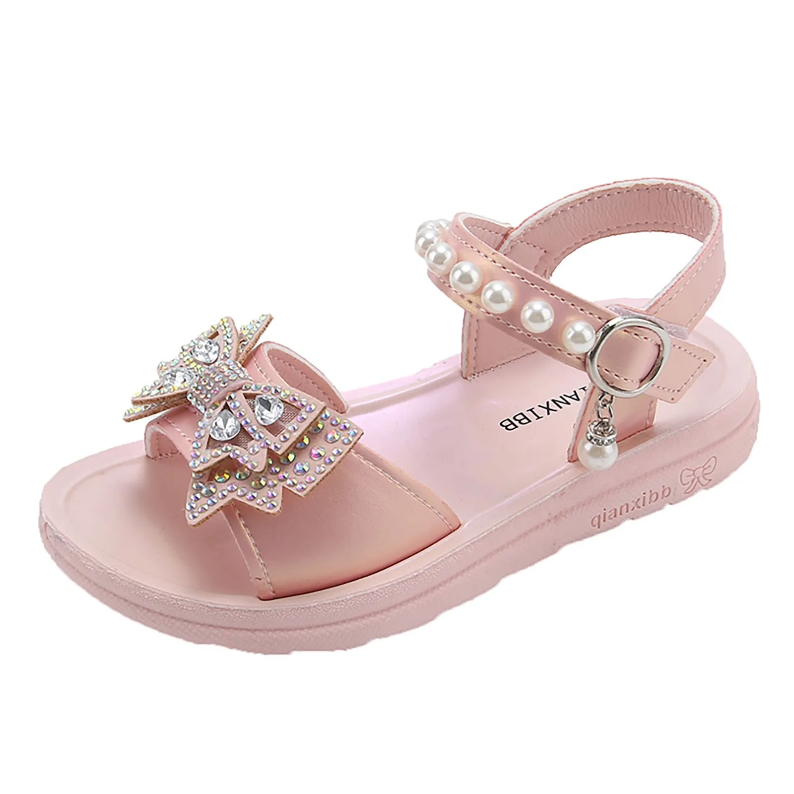Description Picture 5 of itemGirls Sandals Kids Open Toe Ankle Strap Dress Shoes Wedding Party For Toddler Kids Shoes Infant Size 2 Shoes