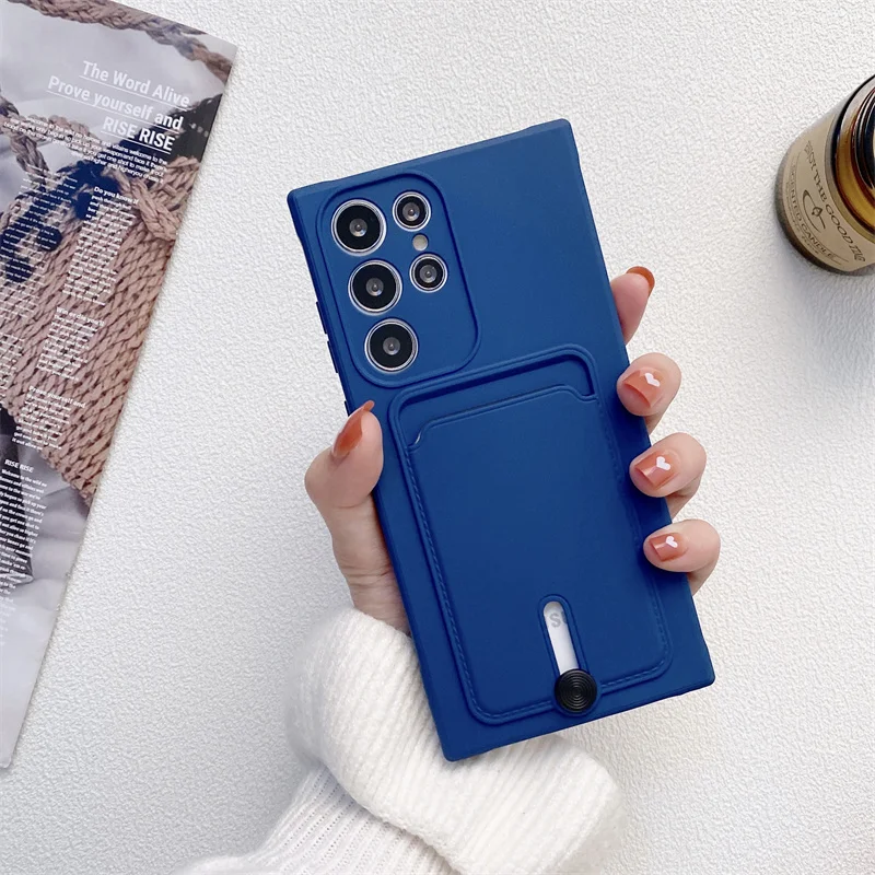 Liquid Silicone Wallet Card Holder Soft Case