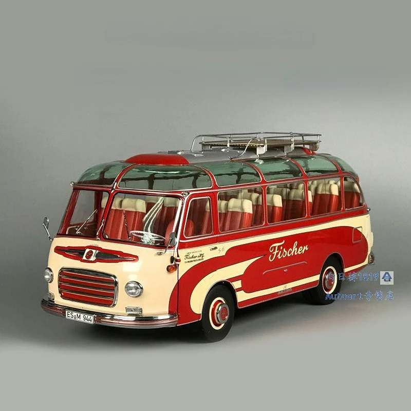 Фото Модель автомобиля Schuco 1:18 Setra S6 Fischer 1956, полностью открытая, ограниченная серия №1