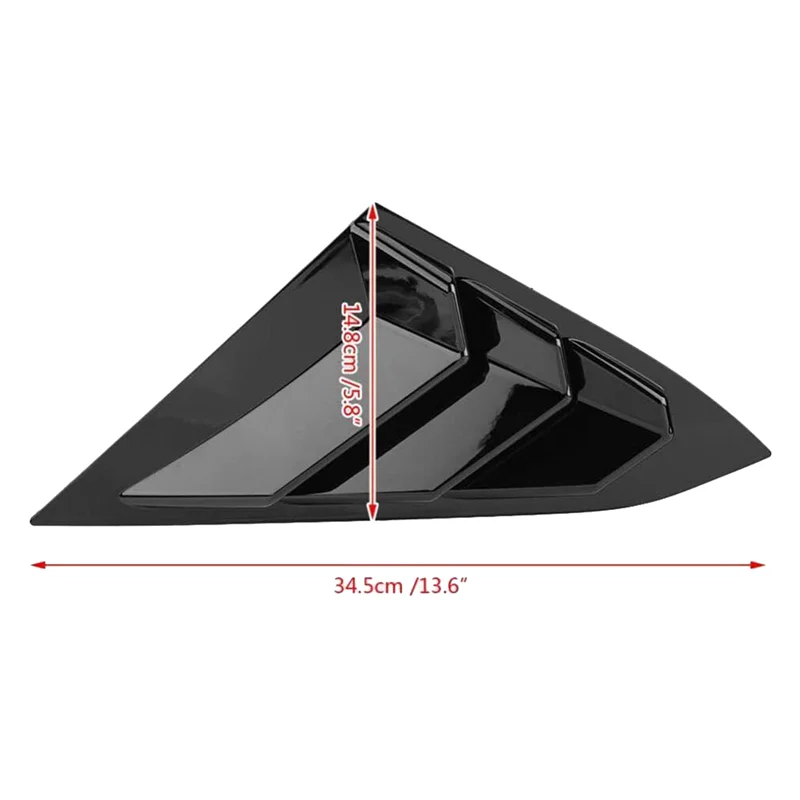 

Для Honda Civic 2016-2021 седан задняя боковая решетка вентиляции четверть оконная решетка треугольная оконная отделка Аксессуары