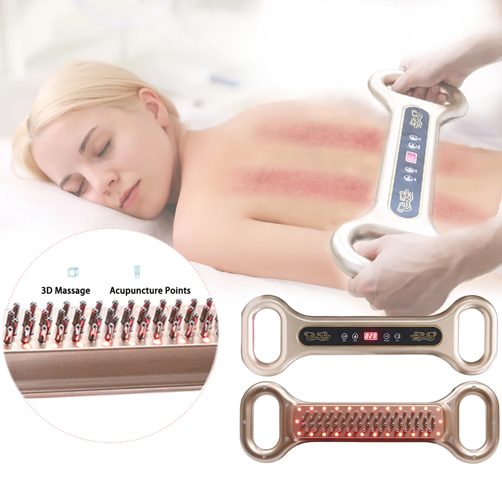 

Electric Body Guasha Massage Vibration Body Scraping Masssager Prortable Charging Beautifying Meridian Brush Scraping for Back