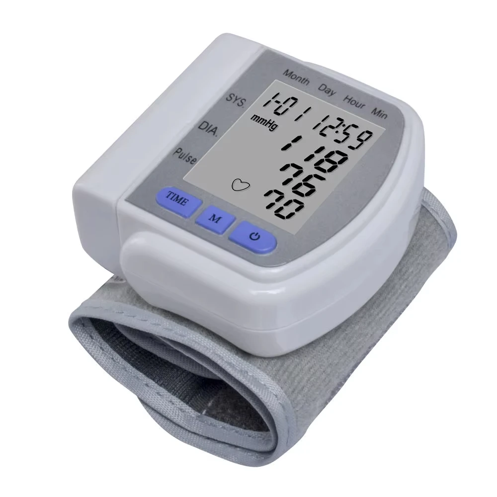 Wrist Blood Pressure Monitor Automatic Sphygmomanometer LCD Digital Heart Pulse Measure blood pressure monitor blood pressure meter