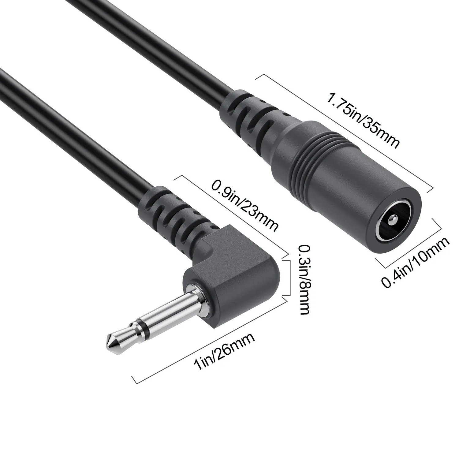 3.5mm 1/8" to DC 5.5mm x 2.1mm Postive Tip Power Supply Converter Cable Electro Harmonix EH DOD Guitar Effects Pedals 1pc usb dc converter