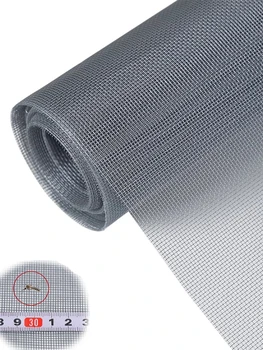 Écran de fenêtre anti-moustiques gris nano dense – Maille anti-insectes lavable, durable et facile à installer – Fibers réutilisables et à haute résistance 1