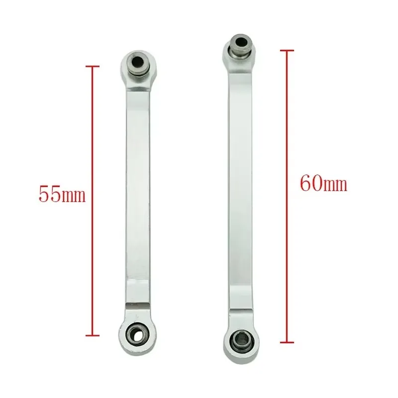 8개 금속 섀시 풀로드 고정 링크 서스펜션 타이로드 RC카 업그레이드 부품 MN D90 D91 D96 D99 D99S MN90 1/12용