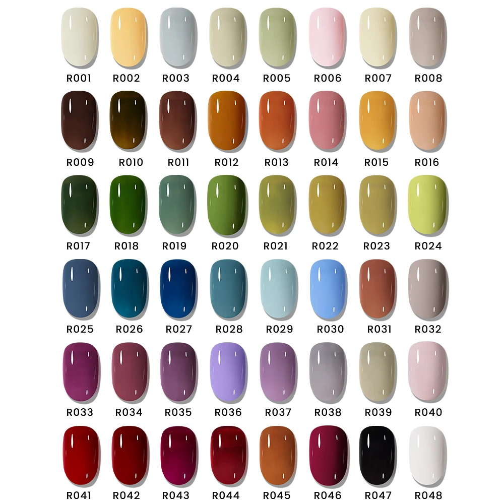 MAYCHAO 10ML Gel Nail Polish 48 Colors Long Lasting Semi Permanent Nail Gel Varnish Soak Off UV LED Gel Base Top Coat Nail Art
