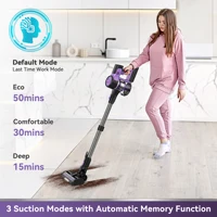 INSE S10 Cordless Vacuum Cleaner, 6-in-1 Stick Vacuum with 30Kpa 350W Suction, Max 50 Min Runtime Rechargeable Vacuum Cleaner 2