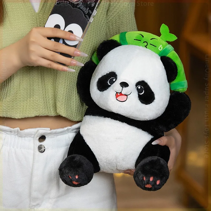 

Cute Naughty Breaking Bamboo Giant Panda Plush Toys Soft Kawaii Stuffed Animal Pandas Plushie Doll for Kids Girls Boys Xmas Gift