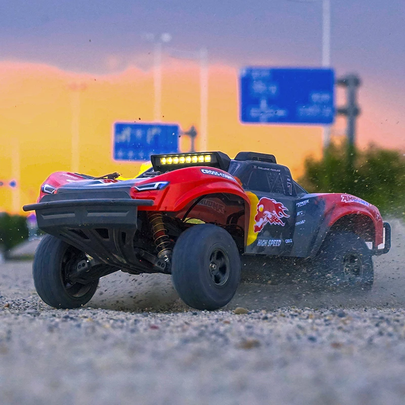 JJRC Brushless Remote Control Car 1/10 Large Rc High Speed Four Wheel Drive Short Card Climbing Off Road Vehicle Toy C8826 