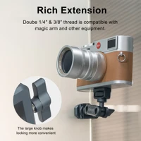 Photography C Clamp, Aluminum Table C-clamp with 1/4" and 3/8" Hole for Photo Studio Video DSLR, Camera Desktop Mount Table Desk - Image 6