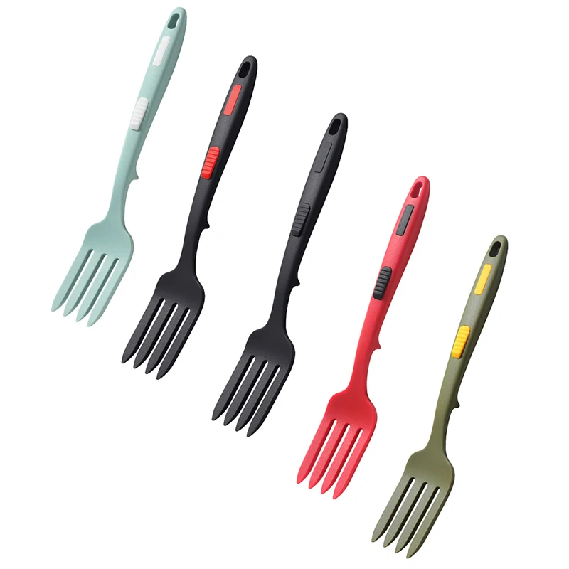 1pc Flexible Cooking Utensils Fruit Fork Silicone Fork Silicone Cooking Fork Multi-function Spaghetti Server Silicone Salad Forks Whisking Serving Kitchen Accessories