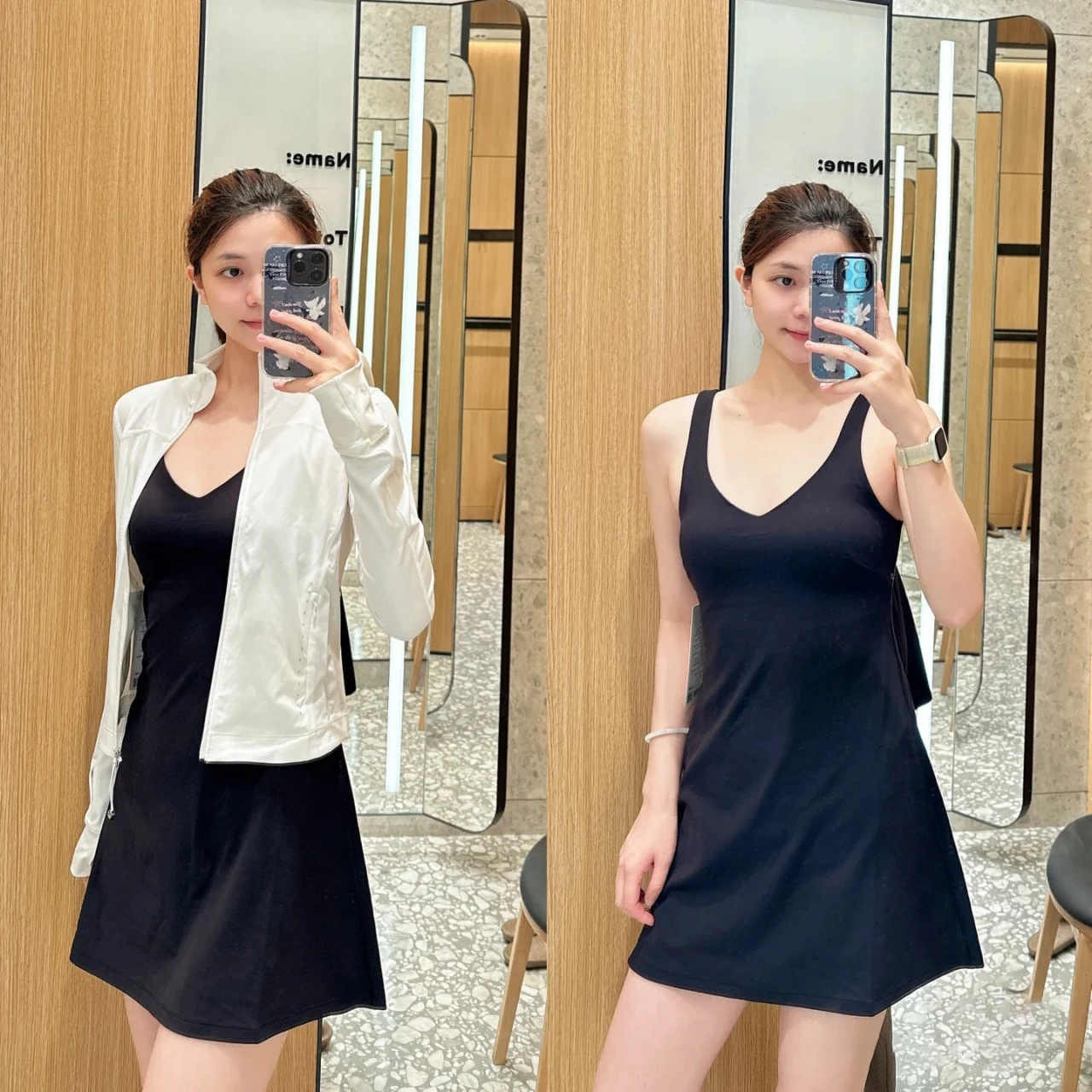 Summer New Sagging Casual Sports Dress Tennis Nude Badminton One Piece Breathable Inner Lining Chest Cushion Anti glare