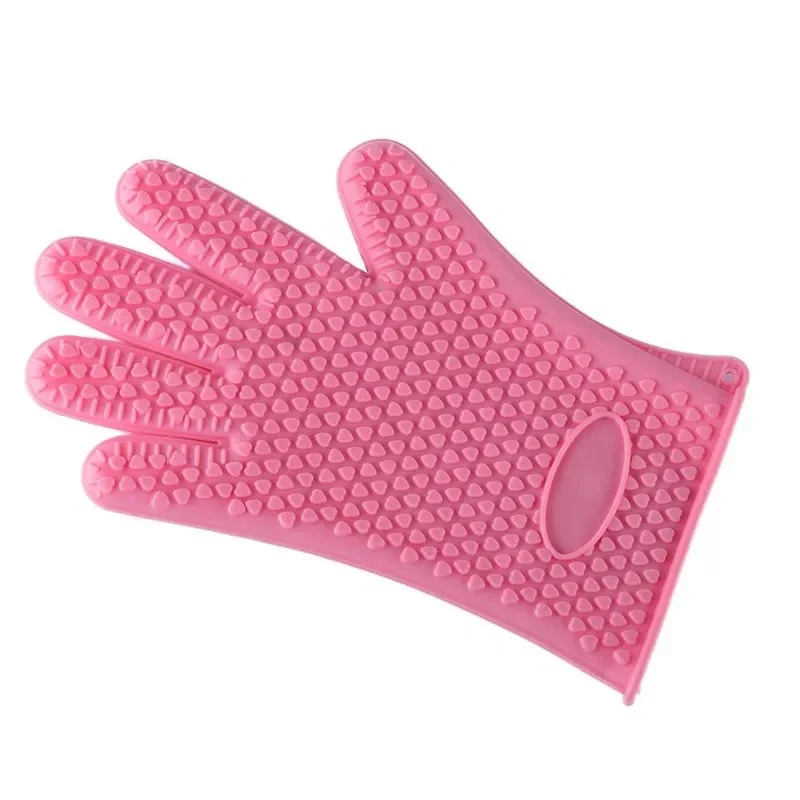 Silicone Heat Resistant BBQ and Oven Glove - Fireproof, Anti-Scalding Cooking Mitt