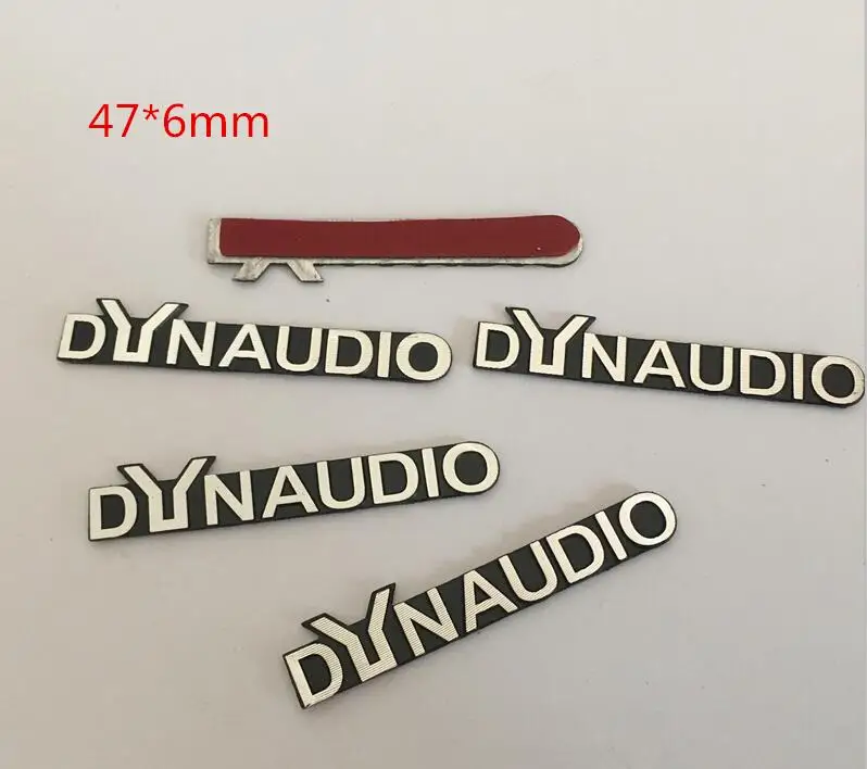 2pcs 5pcs 10pcs DYNAUDIO 자동차 하이파이 스피커 오디오 스피커 배지 스테레오 엠블럼 스티커 자동차 스타일링 액세서리