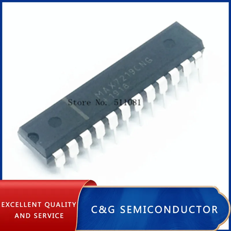 5PCS MAX7219CNG MAX7219 DIP24 | Электронные компоненты и принадлежности