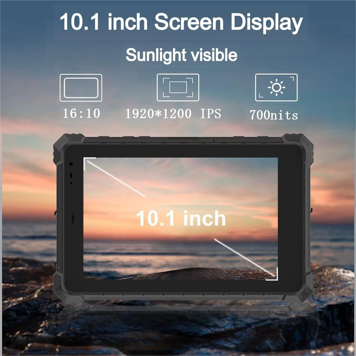 10 inch windows 11 PRO IP68 Rugged Tablet PC Terminal RJ45 RS232 Waterproof Tablet 2D scanner