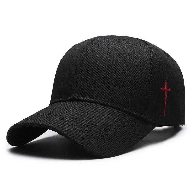 Baseball Cap Unisex Simple Cross Water Drop Embroidery Baseball Caps Spring and Autumn Outdoor Adjustable Casual Hat Sunscreen Hat