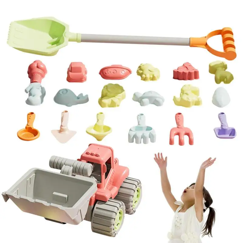 

Sand Toys For Kids Travel Beach Toy Set 20Pcs Beach Toys Shovels Sand Molds Sand Toys For Kids Boys Girls Outdoor Fun Beach Game