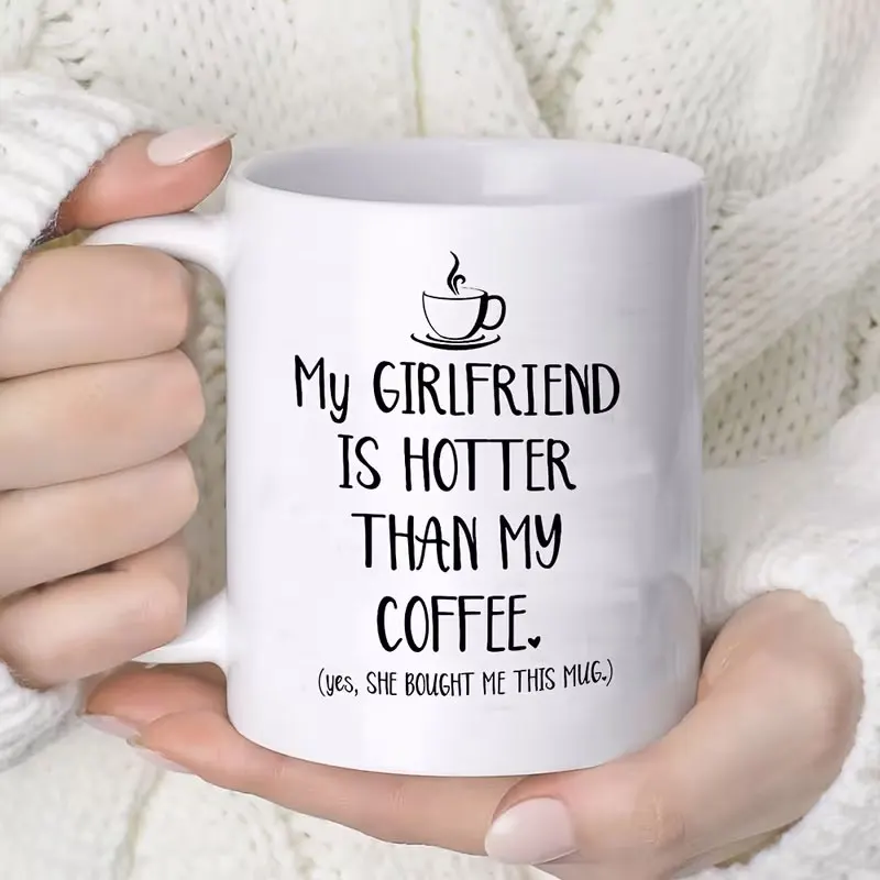 Ceramic Mug with Humorous Quote, Reusable 15 oz Tea Cup, Perfect for Unique Gift Occasions