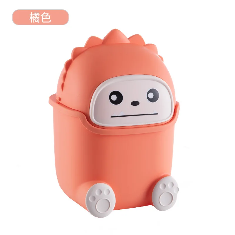 Kawaii Mini Trash Can Desktop Garbage Bin Home Office Rubbish Bin Cartoon  Cute Waste Dustbin Household Kids Room Decoration