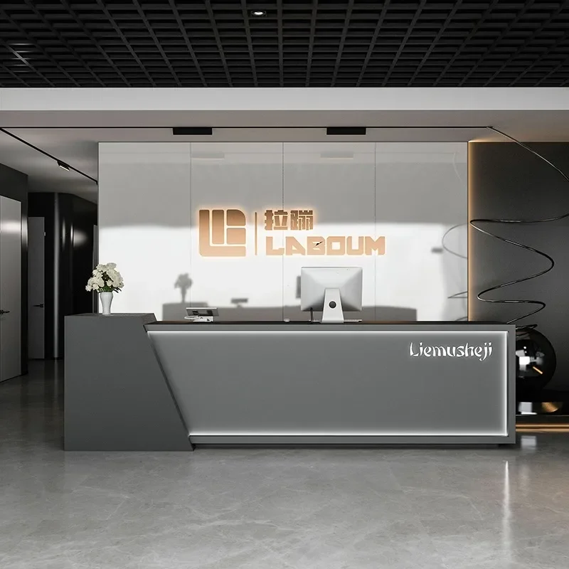 Modern Front Reception Desks Office School Simple Restaurant Reception Free Church Pulpits Luxury Mostrador Negocio Furniture