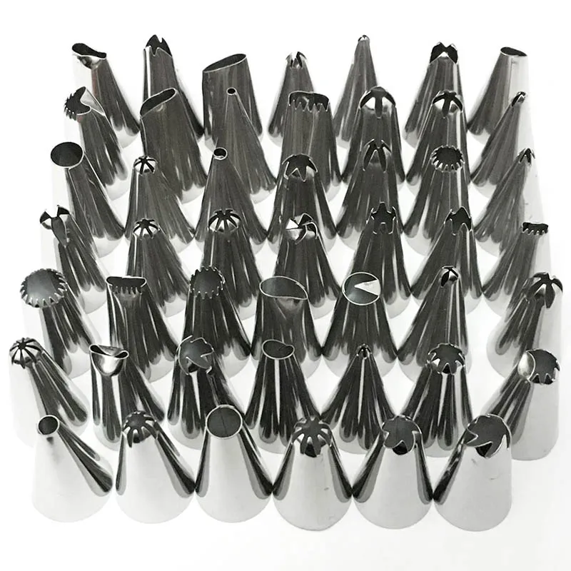 24/32/36/42/48Pcs Stainless Steel Nozzle Tips Fondant Cakecup Cream Pastry Nozzles DIY Cake Decorating Tools Kitchen Gadgets