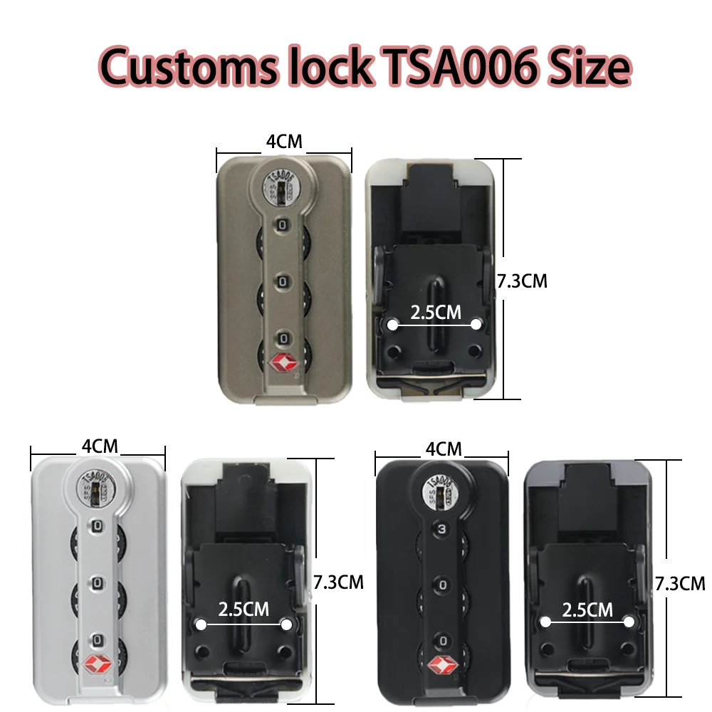 Suitable For Rimowa Customs Lock TSA006 Brand Key Original Password Lock Luggage Accessories Replacement Suitcase Lock Security