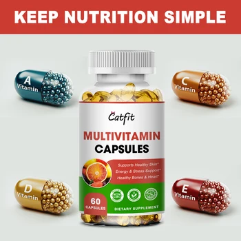 Men's Multivitamin Supplement with Vitamins A, B12, C, D and E to Support Energy & Zinc to Support Immune Health Nutraceutical
