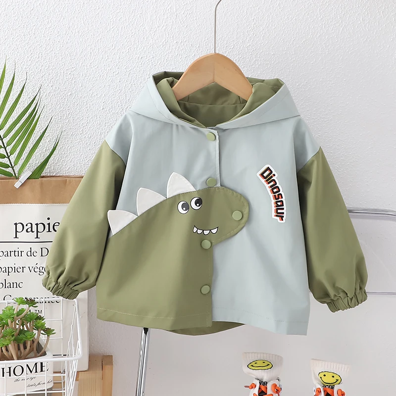 

Boys and girls spring and autumn coat children's jacket neutral wind warm windbreaker with pocket children's coat windbreaker cu