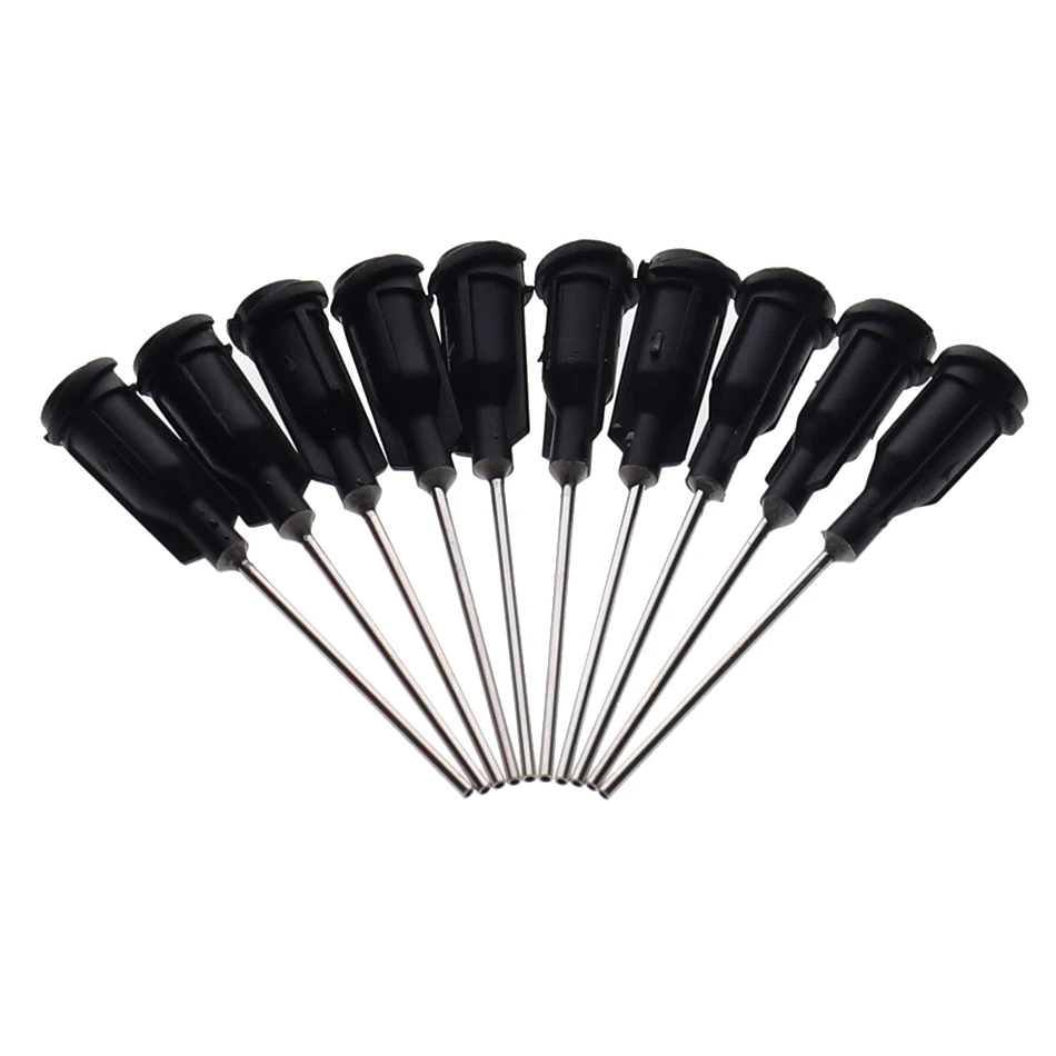 100pcs/lot 14G X 43mm Precision passivated S.S. Dispense Tip with PP Safetylok hub, glue dispenser needles