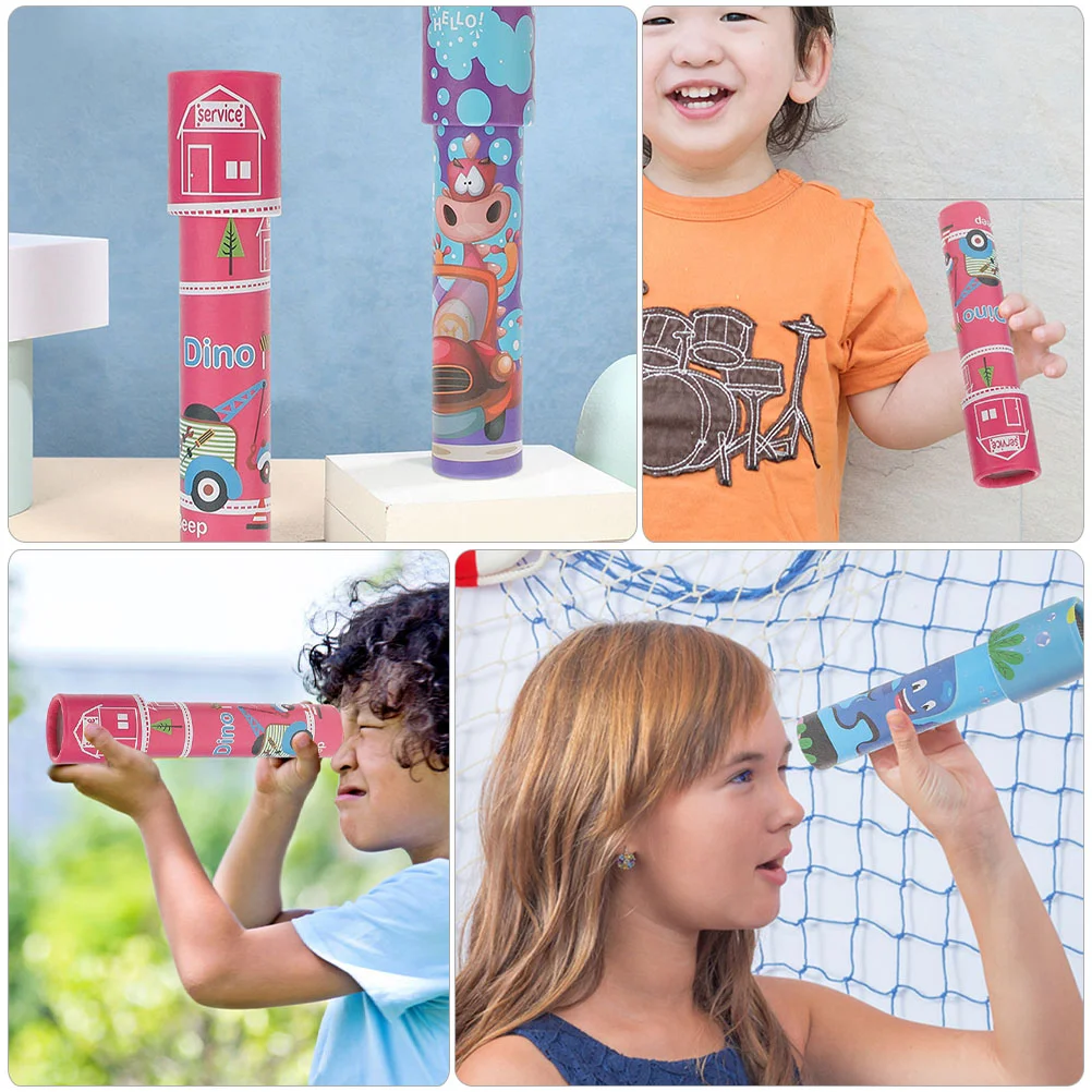 Children Toys Kaleidoscope Toy Kaleidoscope Kids Toy Party Toys Favors Kaleidoscopes Paper Classic Birthday Rotating Science Children Vintage Retro Cartoon Kid