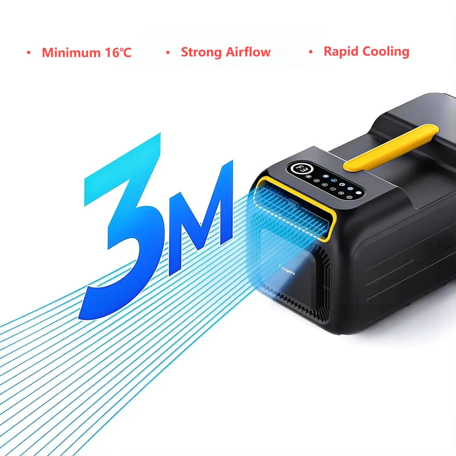 Ar condicionado portátil 4500BTU - Unidade CA móvel compacta com modo de suspensão, resfriamento/desumidificador/ventilador 3 em 1 para salas pequenas