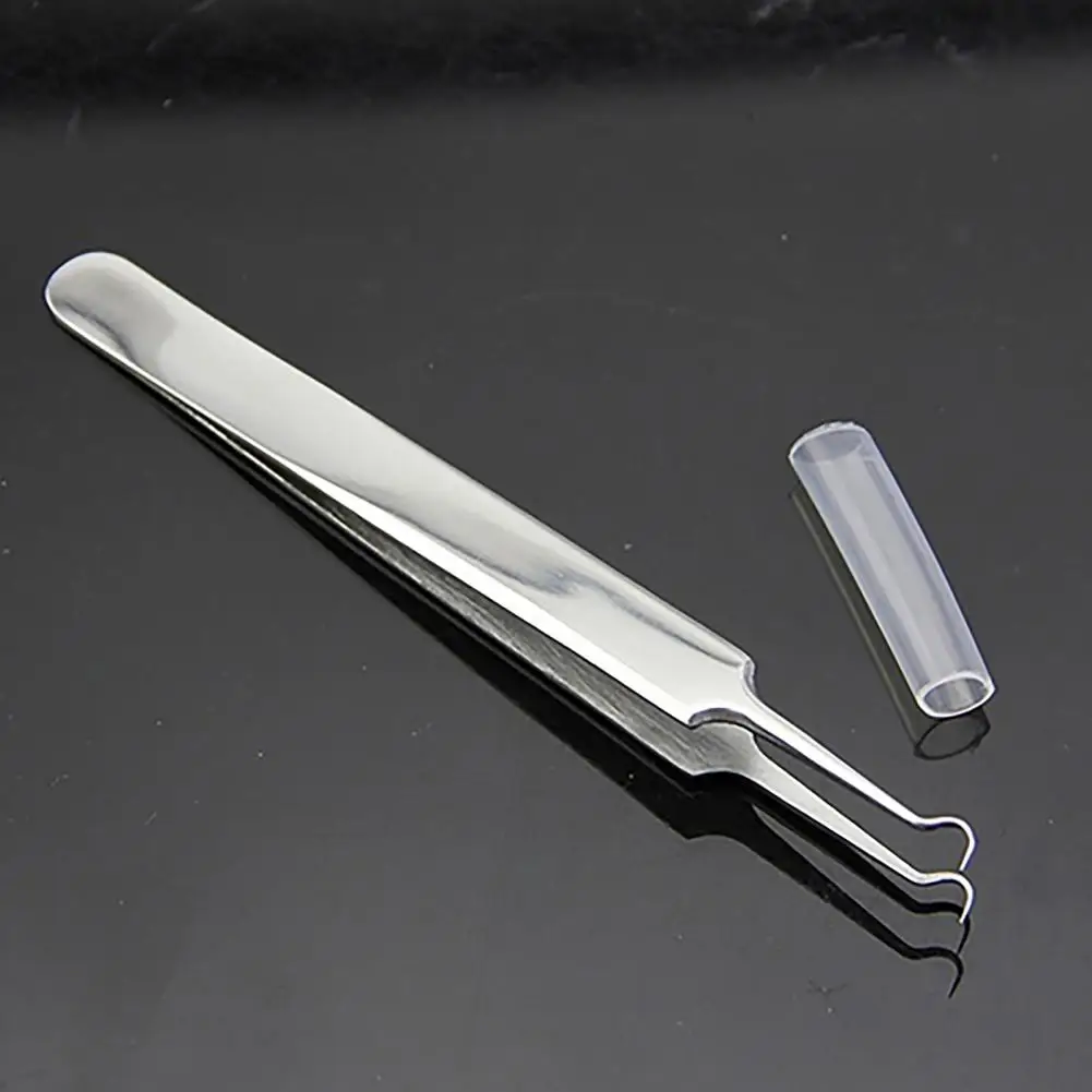 

Bend Curved Stainless Steel Blackhead Acne Pimple Comedone Clip Remover Tool