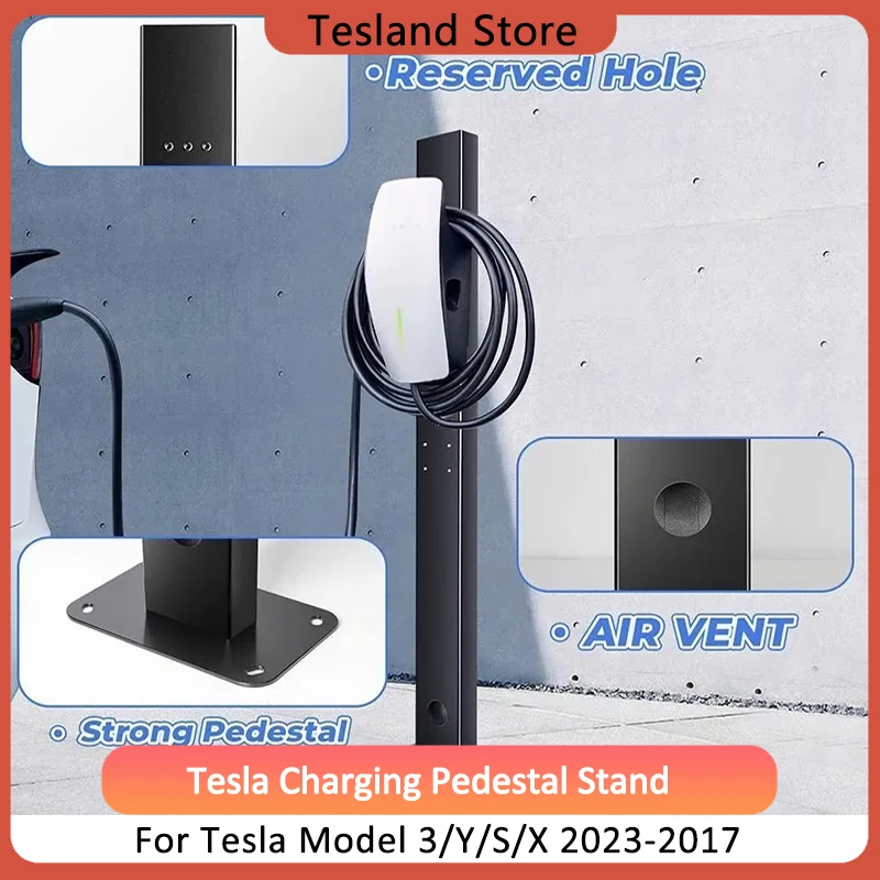 

Tesla Model Y Charging Holder Pedestal Stand Pillar Stand For Tesla Model3 2022 Durable EV Charging Mounting Pole Aluminum Alloy