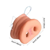 Забавная латексная маска со свиньей, искусственный нос свиньи, детские сувениры на Хэллоуин, подарки для детей и взрослых, маскарадная вечеринка, реквизит для косплея, декор для вечеринки — изображение 6