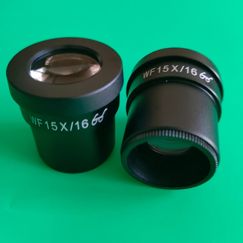 2pcs WF10X WF15X WF20X Wide-Angle High Eyepoint Eyepiece Ocular For Binocular Trinocular Stereo Microscope 30MM Interface size