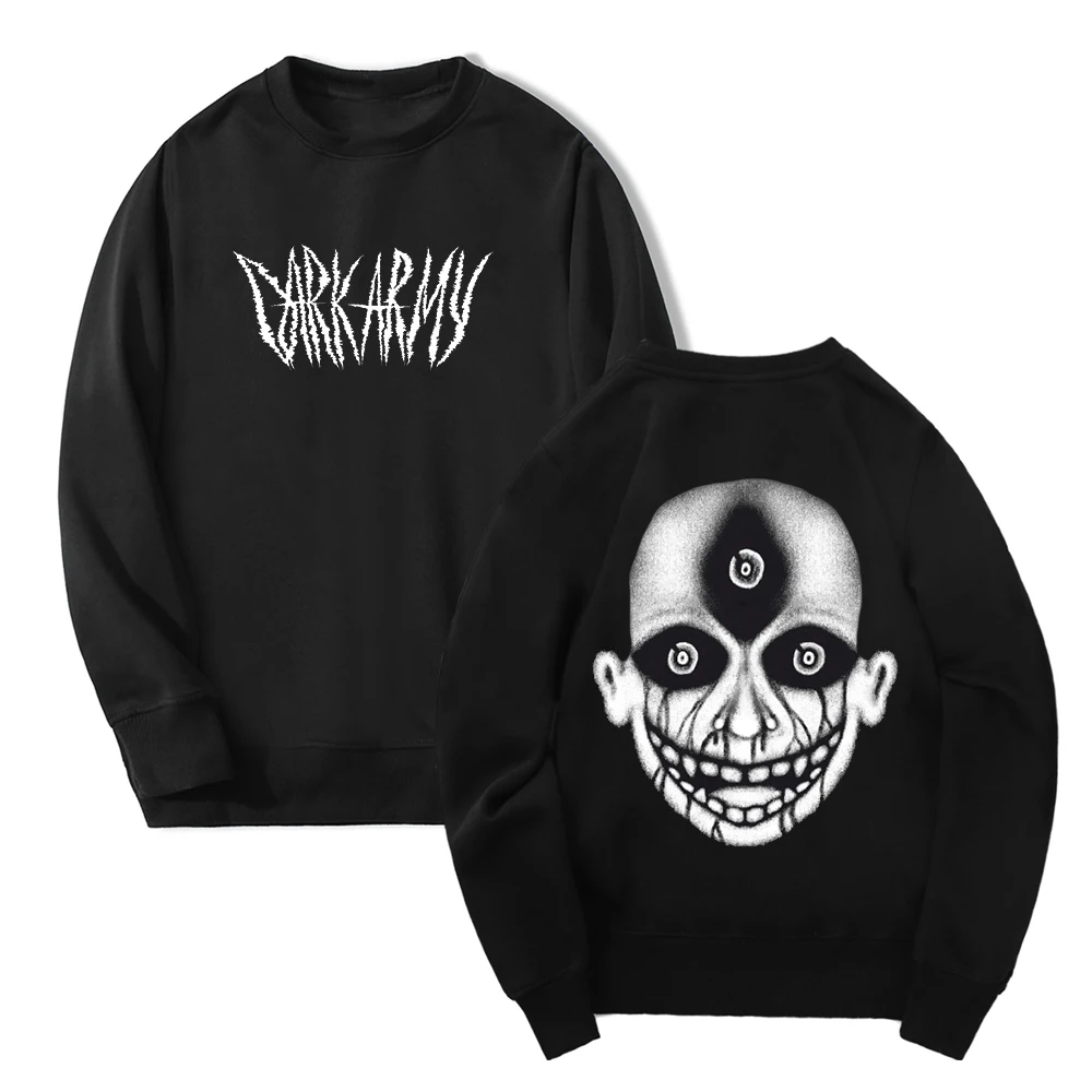 

Lil Darkie Dark Army Metal Small Dark One Merch Sweatshirt Crewneck Long Sleeve Streetwear Women Men Hip Hop Clothes