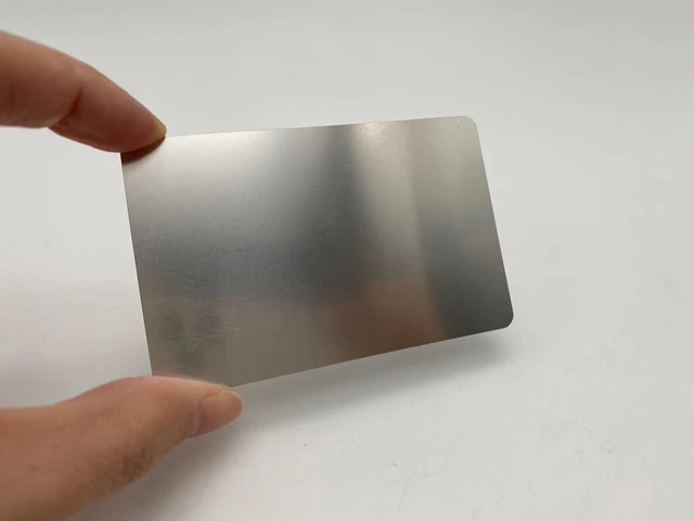 Blank Metal Business Cards Blank Stainless Steel Metal Cards Size Metal  business card blanks Matte/Brushed