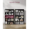 Bookshelf, 31.5 Inches Wide, 5-Tier Open Bookcase with Adjustable Storage Shelves, Floor Standing Unit, Ebony Black Bookshelf 5