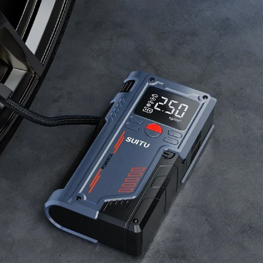 4 in 1 Car Jump Starter Power Bank with 150PSI Air Compressor 1000A Booster Charger Battery Charger Car Jump Starter with Bag