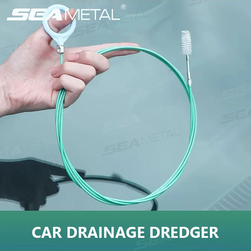 SEAMETAL 3m سيارة المجاري Unclogger تنظيف فرشاة فتحة سقف السيارة خرطوم طويل استنزاف ثقب استنزاف Unclogger الأنابيب أداة نظافة اكسسوارات السيارات