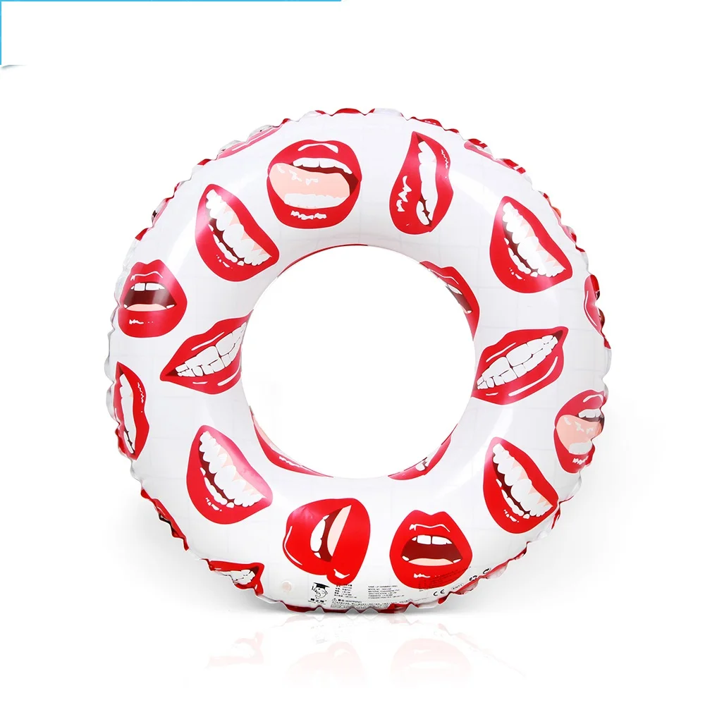 Lips swim ring Inflatable factory cheap inflatable plastic swimming ring