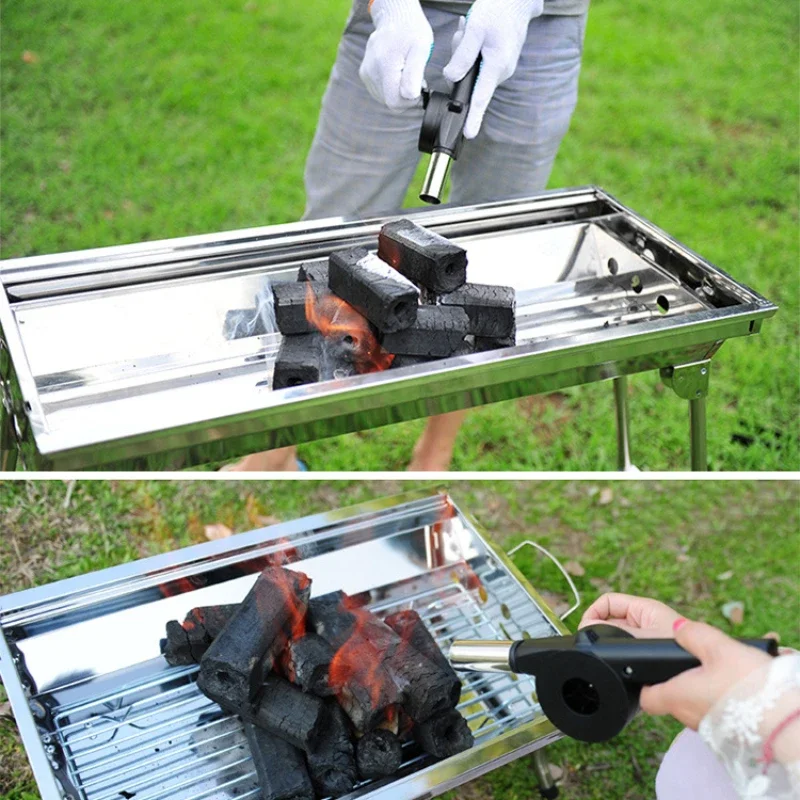 BBQ Tools Hand operated blower Hand BBQ Fan Outdoor Fan Air Blower For Barbecue Picnic Manual Grill Fire Bellows hand blower,air blower,bbq fan,barbecue blower