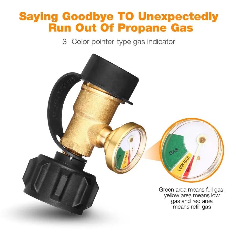 Pol Connector With Meter Connector High Quality North American Easy Installation And Operation Gas Cylinder Copper